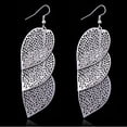 thumbnail image 6 of Ayyufe Women Hollow Leaf Shaped Drop Dangle Hook Earrings Partys, 6 of 7