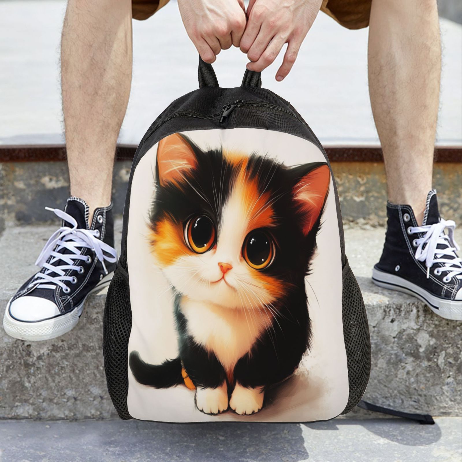Cat Backpack Double Shoulder Backpack Durable, Spacious, Ergonomic Design for Travel, Work & Outdoor Use