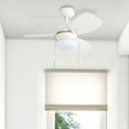 thumbnail image 2 of Honeywell Ocean Breeze 30" White Indoor Ceiling Fan with Light, 3 Blades, & Reverse Airflow, 2 of 14