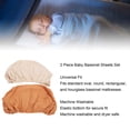 thumbnail image 4 of Soft Breathable Cotton Bassinet Fitted Sheets for Baby Mattress Hourglass Oval Rectangle, 4 of 7