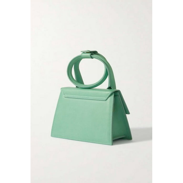Luxury handbag - Le Petit Sac Noeud Jacquemus in green leather