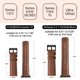 thumbnail image 5 of Correa de reloj SUNFWR de piel de 41 mm/40 mm/38 mm para Apple Watch, 5 of 7