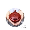 thumbnail image 4 of Authentic Zisha Tea Set 180ml Chinese Yixing Purple Clay Tea Pot Hand Engraving Plum Tea Kettle Raw Ore Beauty Teapot, 4 of 12