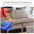 thumbnail image 7 of Outdoor Cushion Covers Replacement, Waterproof Patio Cushion Slipcovers, Outdoor Sofa Cushion Covers(Khaki 4pcs), 7 of 7
