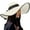 Beige, variant on Women's Big Straw Wide Brim Beach Sun Hat Floppy, Foldable, Roll-Up, Adjustable, Breathable, for Outdoor Activities