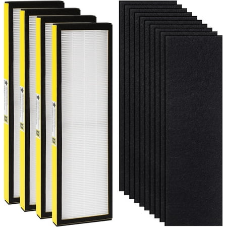 

4 Pack Flt4825 True Hepa Filter B Replacement Compatible With G-Guardian Air Purifier With 10 Activated Carbon Pre-Filters For Ac4825 Ac4300 Ac4800 Ac4900 Ac4850 Ap2200Ca Ap2800Ca And Bxap148 (4+10