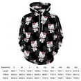 thumbnail image 4 of Hello Kitty Hoodie 3D Print Pullover Hooded Long Sleeve Sweatshirts Tops Blouse with Pocket for Mens Womens, 4 of 6