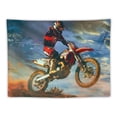 thumbnail image 5 of Orinice  3D Dirt Bike Tapestry Wall Hanging Motocross Racer Extreme Sports Tapestry for Kids Boys Teens Racing Motorcycle Wall Tapestry Motorbike Bedspread Large  50x40inch, 5 of 6