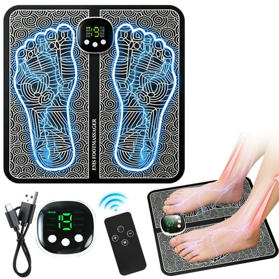 TENS & PMS,Transcutaneous Electronic Nerve Stimulator, EMS Foot Massage for Muscle Relaxation, LCD Display Screen