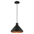 thumbnail image 4 of 41178-04 Livex Lighting Metal Shade - 1 Light Mini Pendant in Coastal Style - 10.5 Inches wide by 14 Inches high-Black Finish    -Traditional, 4 of 11