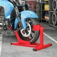 thumbnail image 2 of Soozier Motorcycle Wheel Chock, 660 lbs Motorcycle Wheel Stand, Red, 2 of 10