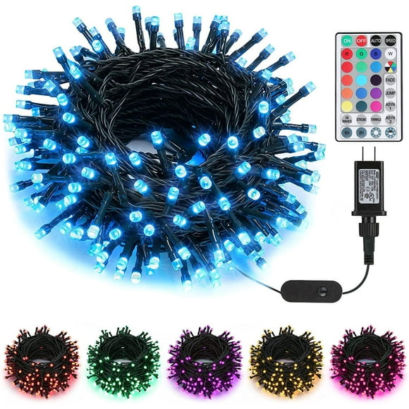 Color Changing , 66ft 200 LED 19 Colors Led Outdoor, Fairy Twinkle Tree Lights with Remote & Timer Plug in for Room Indoor Wedd
