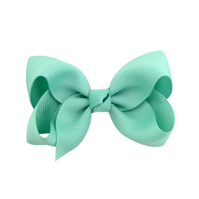 Pinza para el pelo para niños con lazo de flores multicolor hacia arriba y pinza de pico de pato, pinza para el pelo de moda