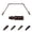 Cocoa, variant on Phillipe 13/16" Bay Window curtain rod 20"-36", 38"-72" - Black
