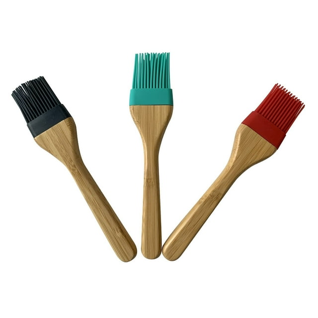 Ms Sil/Wd Basting Brush