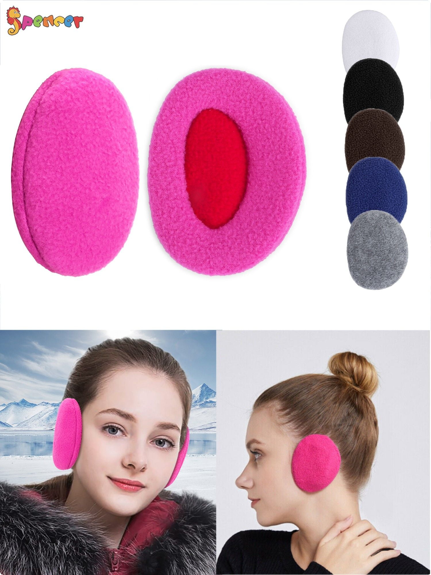 Ear Warmers Bandless Ear Muffs Soft Windproof Lightweight Fashion Durable Aaccessories for Cold Weather Unisex Men Women
