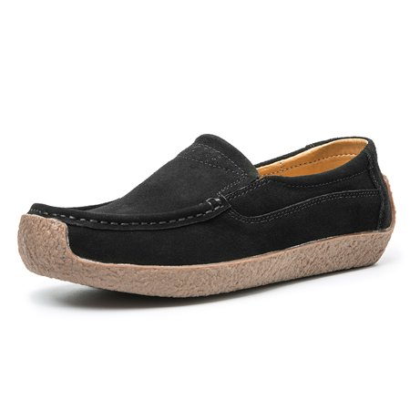 

Fashion Slip-On Loafers for Women Flats Dress Shoes for Ladies Black Size 41