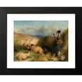 thumbnail image 2 of Sir Edwin Henry Landseer 14x11 Black Modern Framed Museum Art Print Titled - Lassie Herding Sheep, 2 of 5