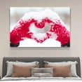 thumbnail image 4 of Love Heart Snow Hands Canvas Poster Bedroom Decor Sports Landscape Office Room Decor Gift,Frame-style,12x18inch(30x45cm), 4 of 8