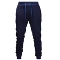 thumbnail image 2 of Men Cotton Fleece Joggers Gyms Pants Spring Autumn Winter Male Casual Elastic Fitness Baggy Trousers Mens Cheap Sweatpants, 2 of 6