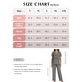 thumbnail image 5 of Gleelist Pajamas Sets For Women Comfy Short Sleeve V neck Basic Pleated Tops and Pants Pajama Set 2 Piece Lounge Pjs Summer Sleepwear S-XXL, 5 of 7
