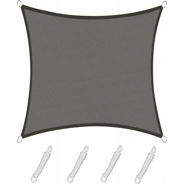 Toldo vela para exteriores, tejido transpirable que permite el paso del aire para un espacio más fresco con tejido de polietileno, fácil almacenamiento y transporte para patios, terrazas o jardines