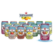 San Pellegrino Sparkling Fruit Beverages - All Flavor Variety Pack (Sampler), 11.15 Fl Oz Cans, Naturally Flavored Sparkling Water | 7 Flavors - Pack of 14