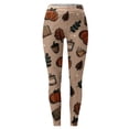 thumbnail image 3 of TGPMGRZ Halloween Leggings for Women Tummy Control Stretch Soft Yoga Pants for Workout Gym #02 Khaki, Size M, 3 of 4
