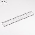 thumbnail image 3 of Unique Bargains 2pcs Film Flexible Ruler 20cm 0.1mm Scale with R Angle & Width Lines PET Plastic Folding Straight Ruler, 3 of 6
