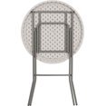 thumbnail image 6 of 2.63-Foot Round Granite White Plastic Bar Height Folding Table, 6 of 7