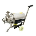 thumbnail image 3 of 3T/h Portable Sanitary Beverage Centrifugal Pump 304 Stainless Steel Food Grade Centrifugal Pump with Wheels, 3 of 13