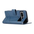 thumbnail image 5 of Nalacover Case for Google Pixel 7 Pro - Card Holder PU Leather Wallet Cover with Magnetic Clasp Stand Hand Strap, Soft TPU Inner Shockproof Anti-Scratches Case for Google Pixel 7 Pro, Blue, 5 of 10