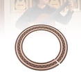 thumbnail image 1 of FUEENIRVA Brown Guitar Decals Rosette Laminated Curved Strips Sound Hole Inlay Easy to Apply, 1 of 8
