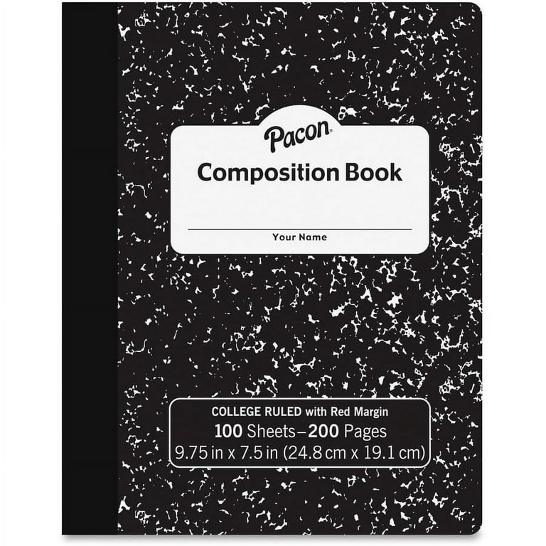 Pacon Composition Book - 100 Sheets - 200 Pages - College Ruled - 0.28 Pacon Composition Book - 100 Sheets - 200 Pages - College Ruled - 0.28