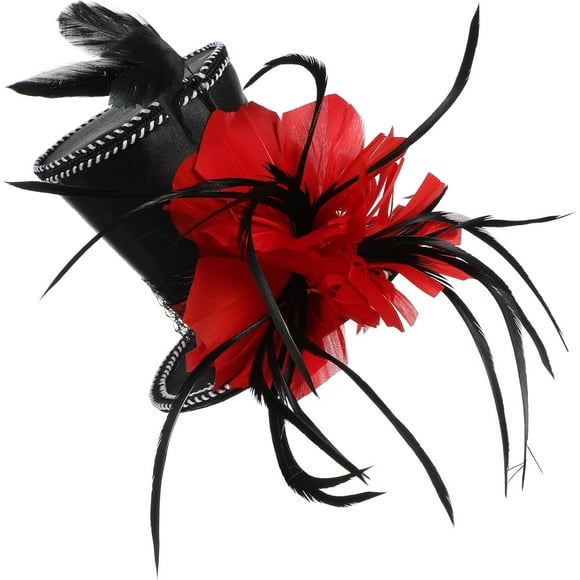shiyou-Mini Top Hat Headband Fascinator Hair Clip Fascinator Hair Accessories Costume Hair Band Performance Headpieces