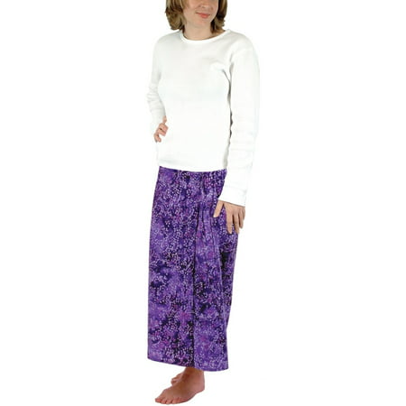 Bali Batik - Purple Floral - Skirt