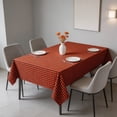 thumbnail image 5 of Waterproof Oilproof Dirtproof Checkered Rectangular Table Cloth Tablecloth Table Cover for Dining Room Kitchen Office Farmhouse Rural Decor 47.24x62.99 Inch Nylon Small Versatile Outdoor, 5 of 6