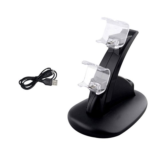 GETAJGHSD Dual Charging Dock Station for Game Console Controllers, Black, 1 Set - Fast, Convenient Charging Solution
