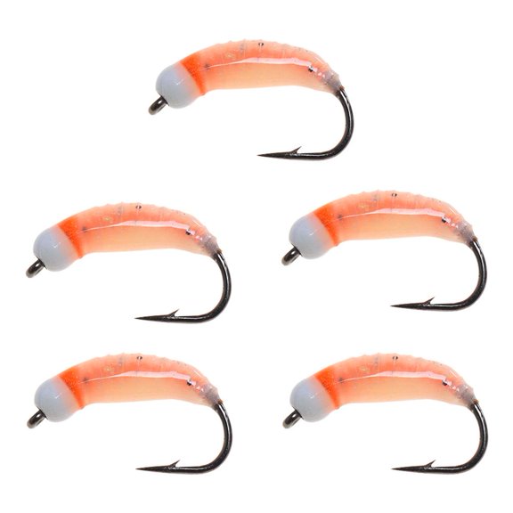 12 Earth Worm Nymph Bugs For Trout Perch Bluegill R8 Fishing Z8F3 E