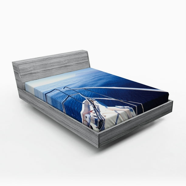 Navy Fitted Sheet Boat Show Ocean Sea Life With Ship Yacht Landscape Of Islands Image Photo Soft Decorative Fabric Bedding Blue And White By Ambesonne Com - Sea Life Bedding Twin Xl Navy Fitted Sheet Boat Show Ocean Sea Life With Ship Yacht Landscape Of Islands Image Photo Soft Decorative Fabric Bedding Blue And White By Ambesonne Com - Sea Life Bedding Twin Xl