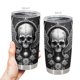 thumbnail image 1 of Vaso Oasisdream de acero inoxidable de 600 ml con estampado de calaveras, 1 of 6