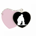 thumbnail image 1 of Negro Skate Sport Silhouette Bolsa de viaje Mirror maquillaje corazón rosa, 1 of 4