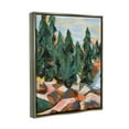 thumbnail image 3 of Stupell Abstract Woodland Tree Scenery Landscape Painting Gray Floater Framed Art Print Wall Art, 3 of 6