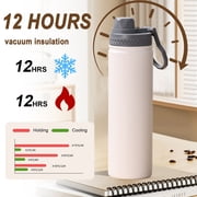 Kieccall 25.4 fl oz Stainless Steel Insulated Thermos Durable Mug for Hot Cold Drinks Home Office Daily Use