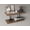 Light Brown, variant on Ecco 31.5" Wide Floating Shelves Set of 2 Engineered Wood Light Brown