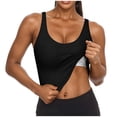 thumbnail image 3 of Trendy Queen Women's Tank Tops Double Lined Crop Sleeveless Going Out Camisole Women's Soft Stretch Tank Tops with Double Lined Construction Black L, 3 of 7