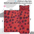 thumbnail image 5 of Red Cheetah Leopard Pattern Toddler Nap Mats for Kids Preschool,Sleeping Mat Bag or Kids,Toddler Sleeping Bag,Toddler Nap Mat or Daycare, 5 of 6