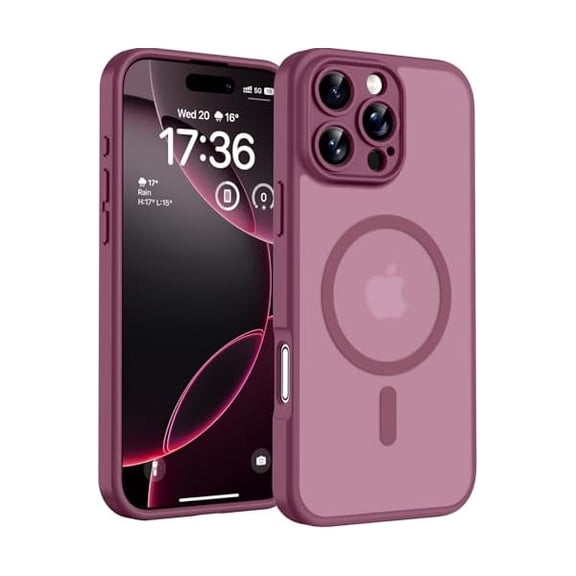 Eryueer for Phone 16 Pro Max Case, Compatible with Magsafe Charger, Full Camera Protection, Drop Protection, Translucent Matte Phone Case for iPhone 16 Pro Max 6.9 inch