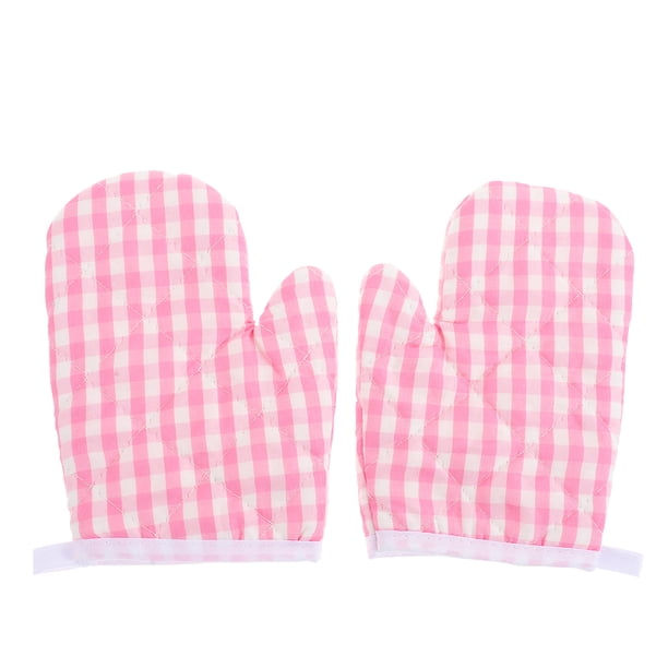 2pcs cocina mitones para niños niños microondas horno mitones guantes resistentes al calor