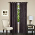 thumbnail image 2 of Jensen Window Curtain Grommet Panel-Color:Chocolate,Size:63X52, 2 of 4